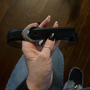 Coach black womens belt